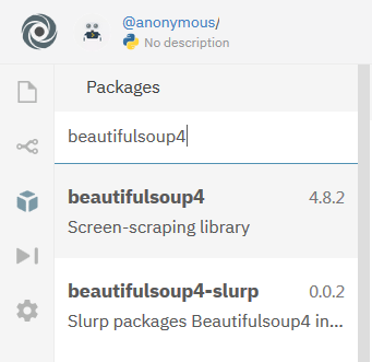 Repl.it - searching for BeautifulSoup4