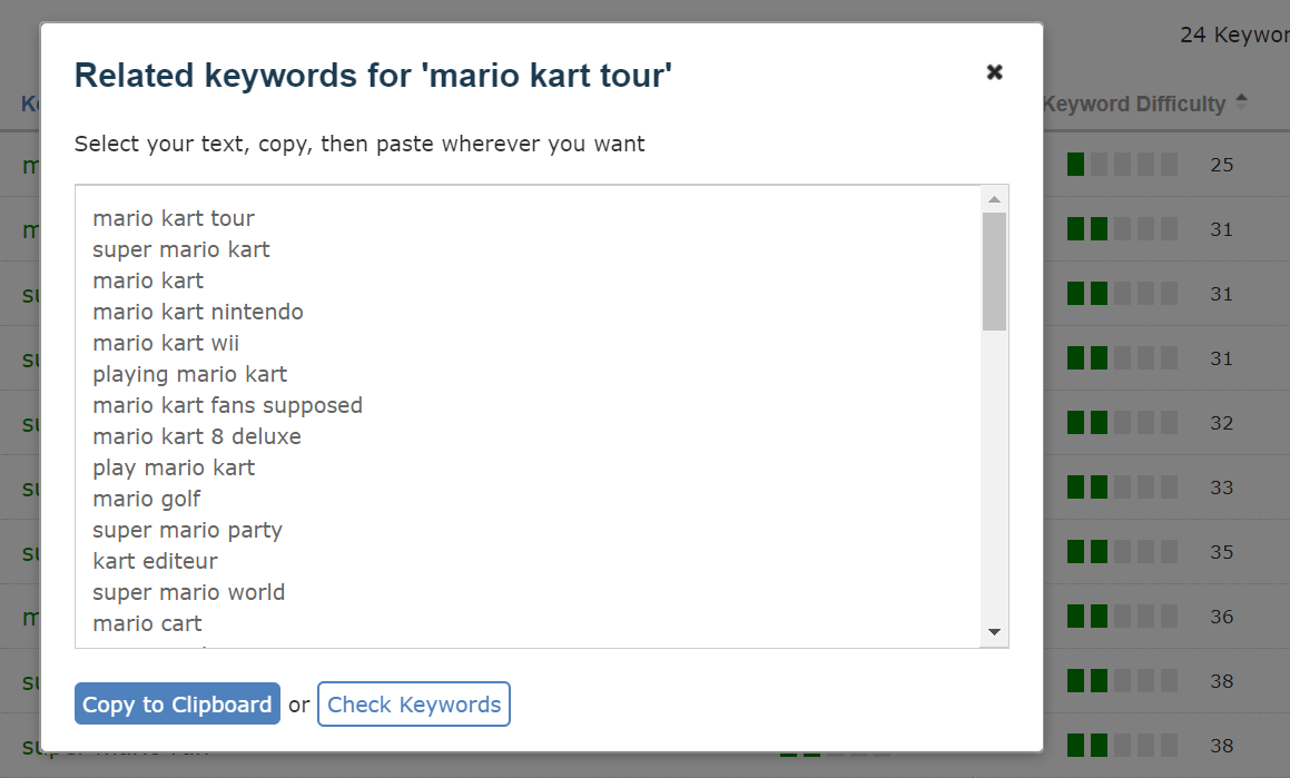 Keyword Generator Research New Keywords for your site