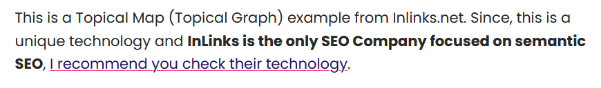 This is a Topical Map (Topical Graph) example from Inlinks.net. Since, this is a unique technology and InLinks is the only SEO Company focused on semantic SEO, I recommend you check their technology. - Koray Tuğberk GÜBÜR