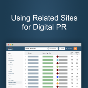 Using Related Sites for Digital PR