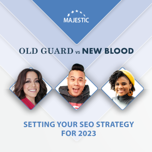 Setting Your SEO Strategy for 2023 with Maria White, Dre de Vera, and Crystal Carter.