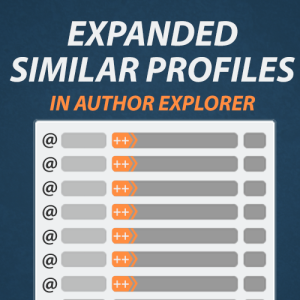 A feature graphic for Expanded Similar Profiles