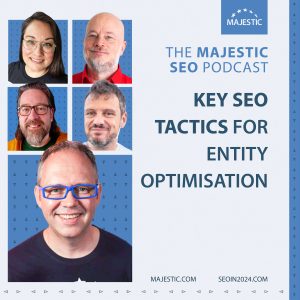 Key SEO Tactics for Entity Optimisation with Jarno Van Driel, Andrea Volpini, Ulrika Viberg and Jason Barnard, hosted by David Bain.