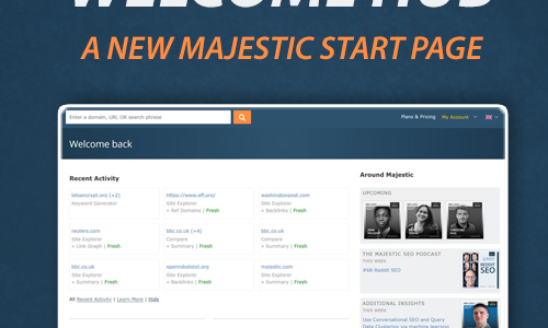 Welcome Hub - A New Majestic Start Page