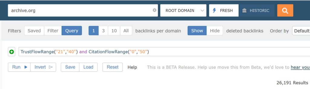 Converting the new combined filter into a query 