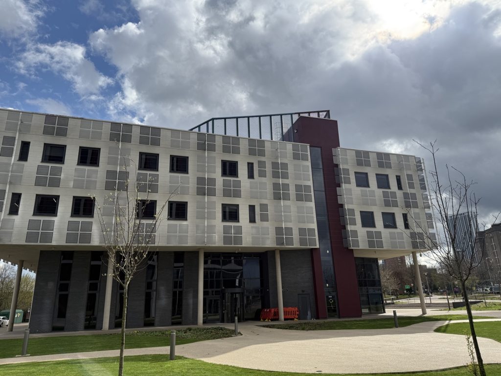 The iCentrum building neighbouring Aston University campus, Birmingham. Home to a number of high tech businesses.